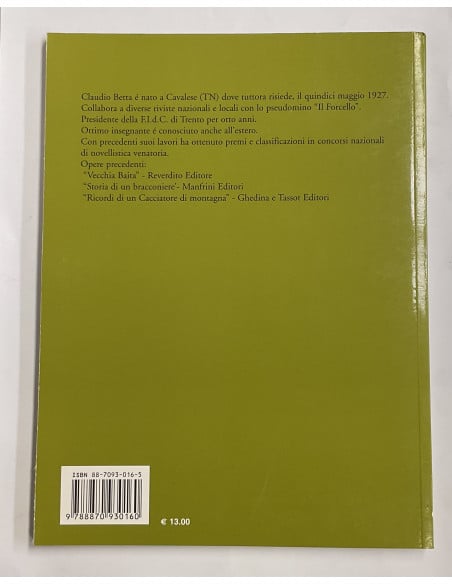 Libro “Ricordi di un Cacciatore Solitario” editore Carlo Lorenzini